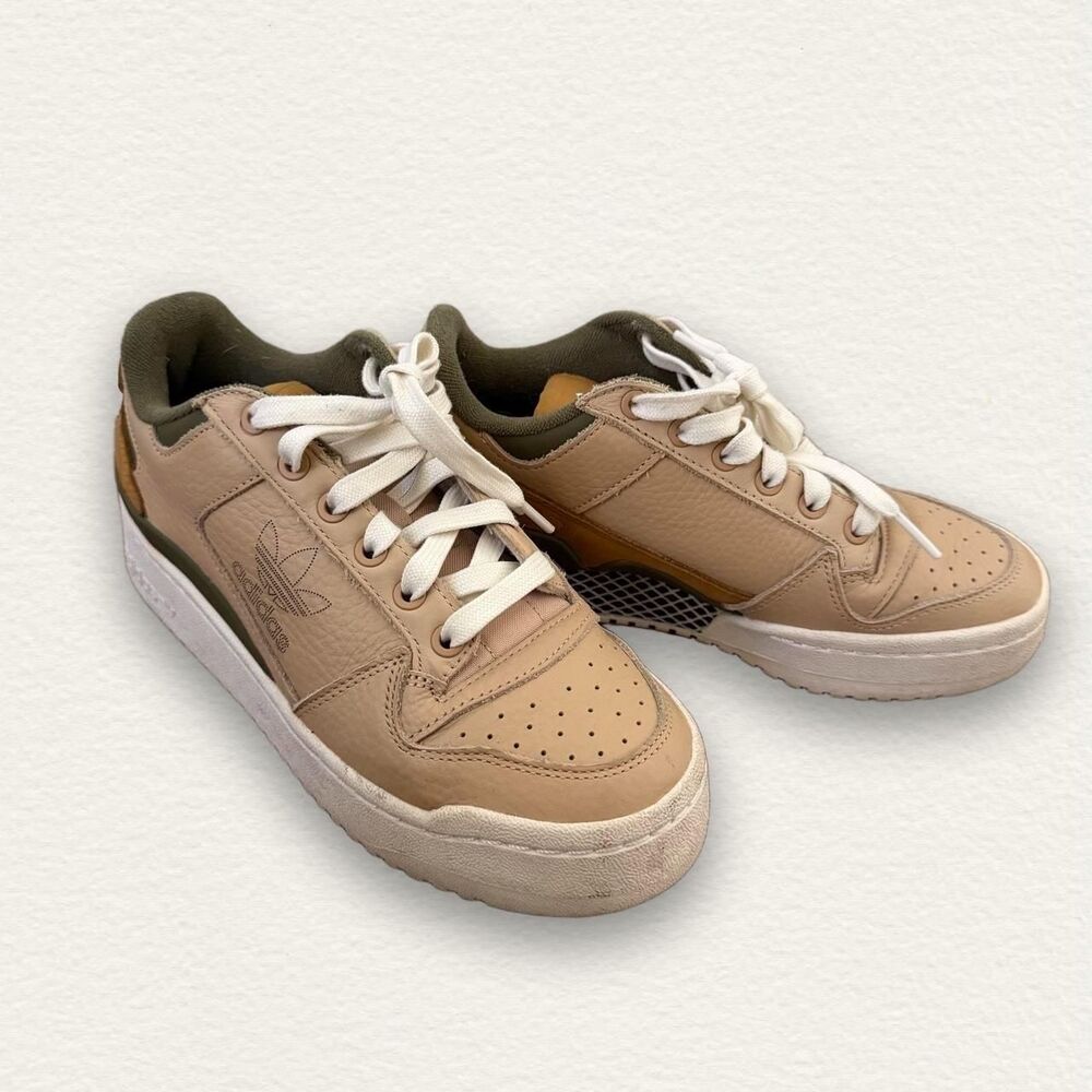 Adidas Men's Green and Brown Trainers
